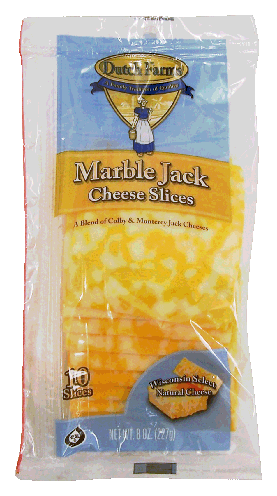 Dutch Farms  marble jack cheese slices, 10-count Full-Size Picture